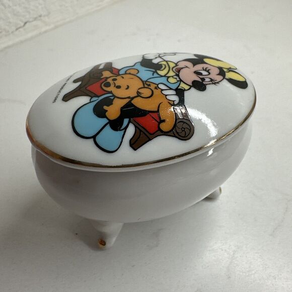 Minnie Mouse Trinket Box Jewelry Box Vintage Gift Collectible - Picture 4 of 16
